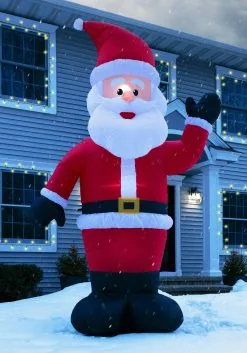 Giant 10 Foot Santa Inflatable Christmas Decoration