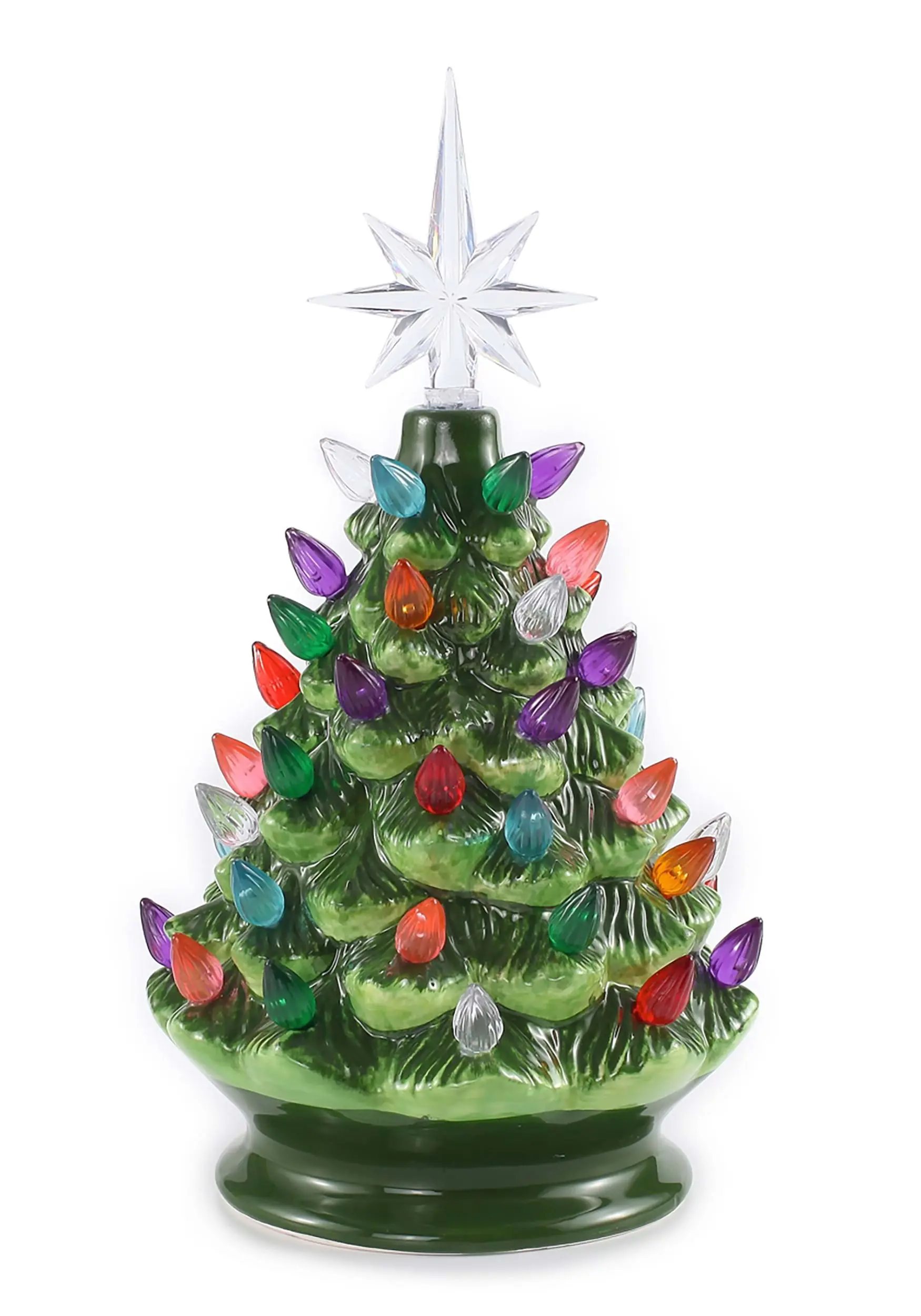 10" Tabletop Ceramic Christmas Tree 1 10" Tabletop Ceramic Christmas Tree