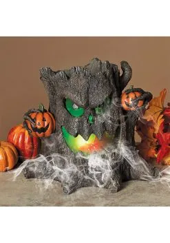 12 Inch Electric Lighted Smoky Haunted Stump -Halloween Costumes Shop 12 electric lighted smoky haunted stump alt 2