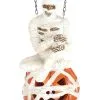 12 Inch Resin Mummy On LED Pumpkin Arrow Figure