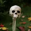 14.5 Inch Skull In Hand Stake Decoration