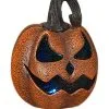 Lighted 15.75 Inch Halloween Pumpkin