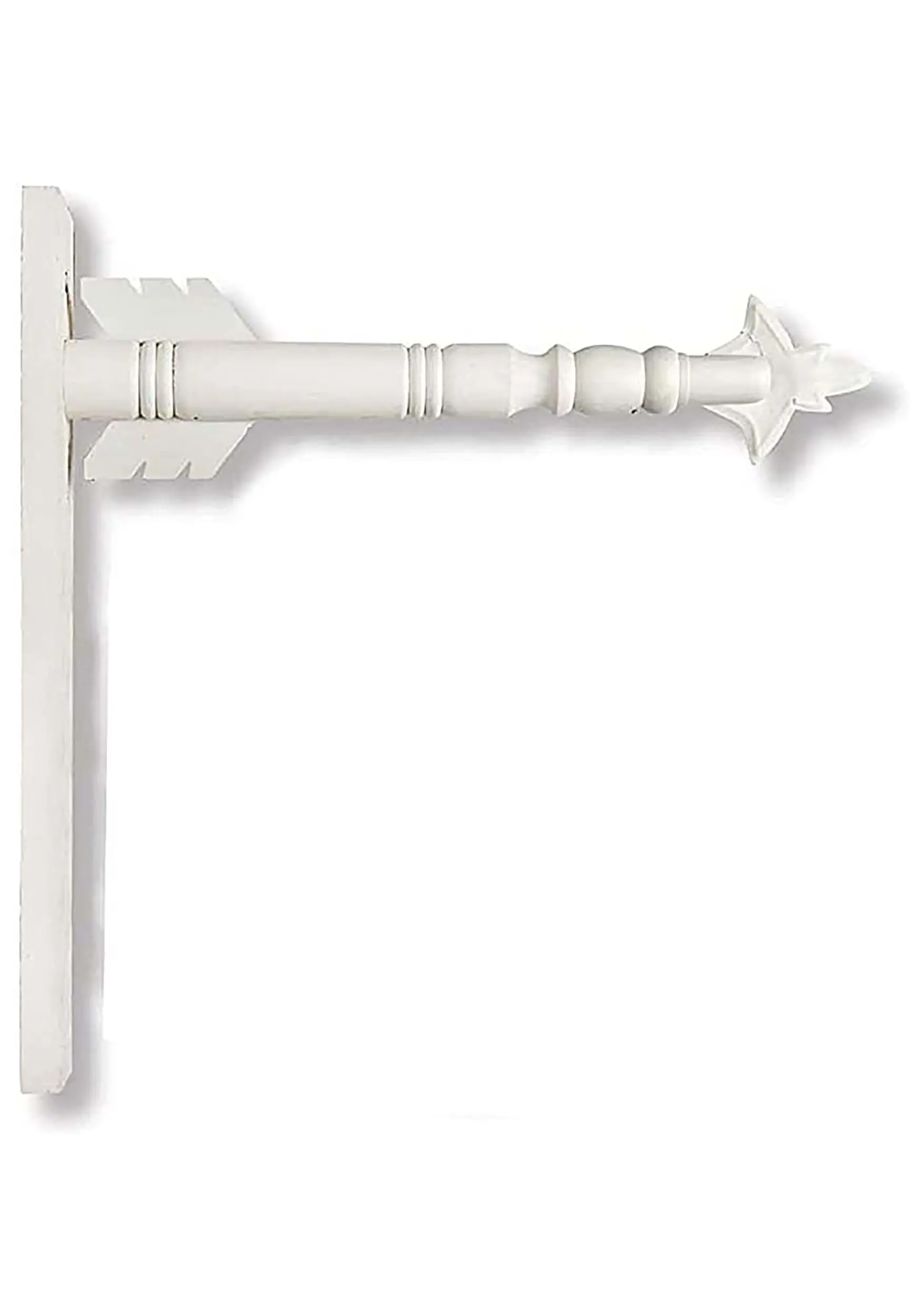 17.5 Inch White Wood Arrow Holder 1 17.5 Inch White Wood Arrow Holder