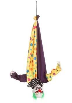 2.8 Ft Animated Hanging Evil Clown Prop -Halloween Costumes Shop 2 8 foot animated hanging evil clown alt 4