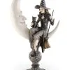 20" Crescent Moon With Sitting Witch Figure