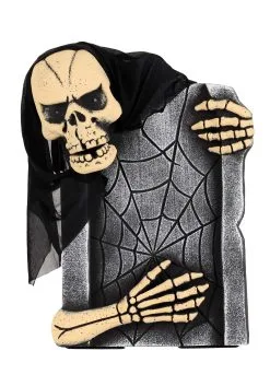 21 Inch Animated Skeleton Tombstone Prop 12 21 Inch Animated Skeleton Tombstone Prop -Halloween Costumes Shop 21 inch animated skeleton tombstone alt 5
