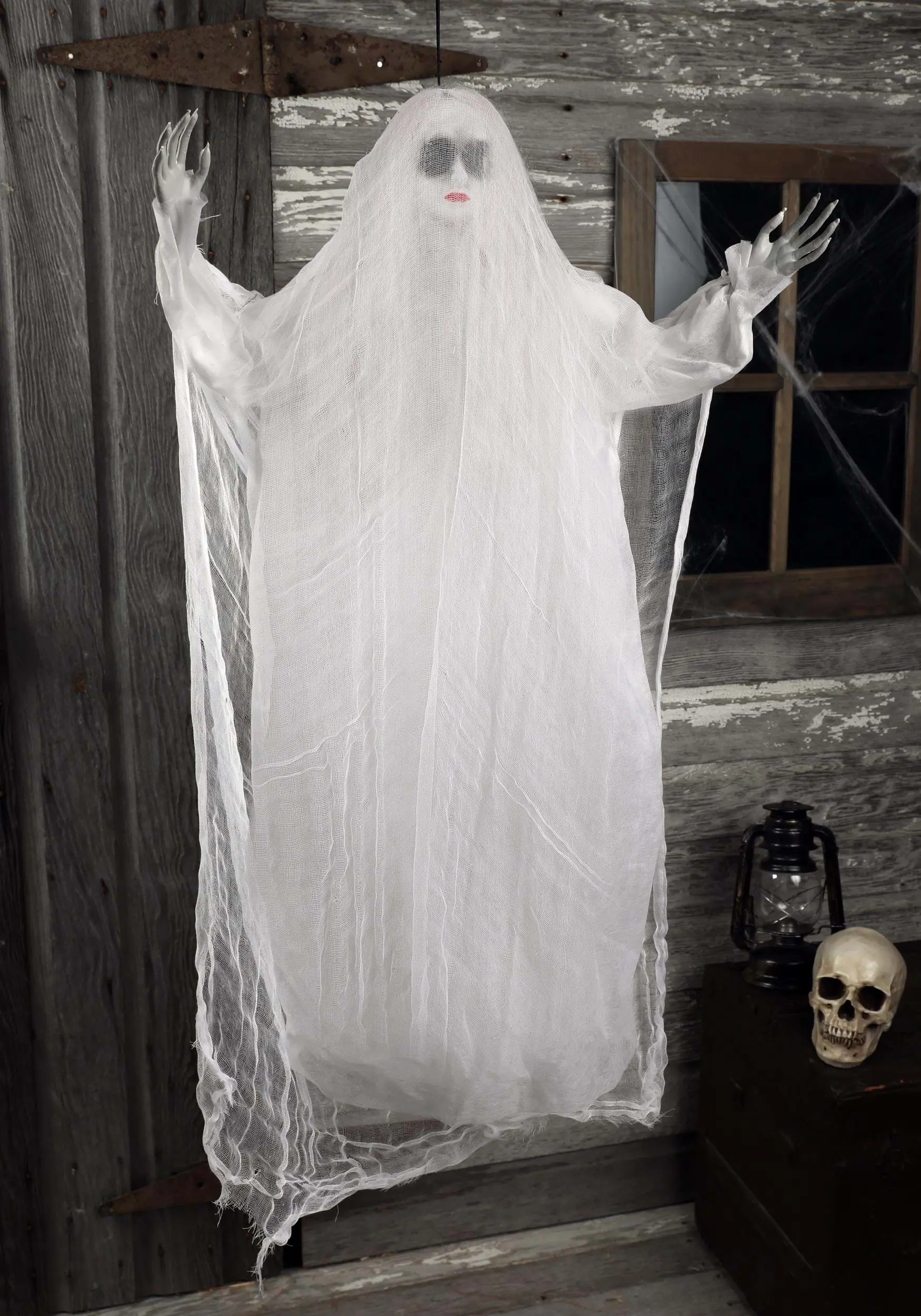 3 Ft Hanging Female Ghost Halloween Prop 1 3 Ft Hanging Female Ghost Halloween Prop