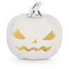 3-Inch White Ceramic LED Jack O Lantern