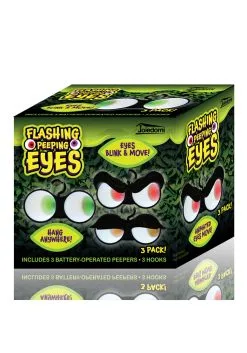 3 Pack Dark-Activated Flashing Peeping Eyes Lights Set -Halloween Costumes Shop 3 pack dark activated flashing peeping eyes lights alt 3