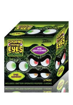 3 Pack Sound-Activated Flashing Peeping Eyes Light Set -Halloween Costumes Shop 3 pack sound activated flashing peeping eyes light alt 2