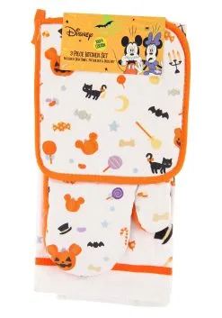 3 Piece Disney Mickey Halloween Treats Textile Kitchen Set -Halloween Costumes Shop 3 piece disney mickey halloween treats textile set alt 4