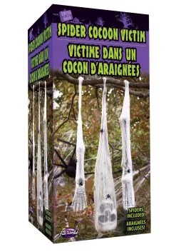 3 Piece Hanging Spider Cocoon Victim Kit