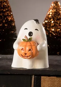 3.75" Ghost Gilbert With Pumpkin Decoration