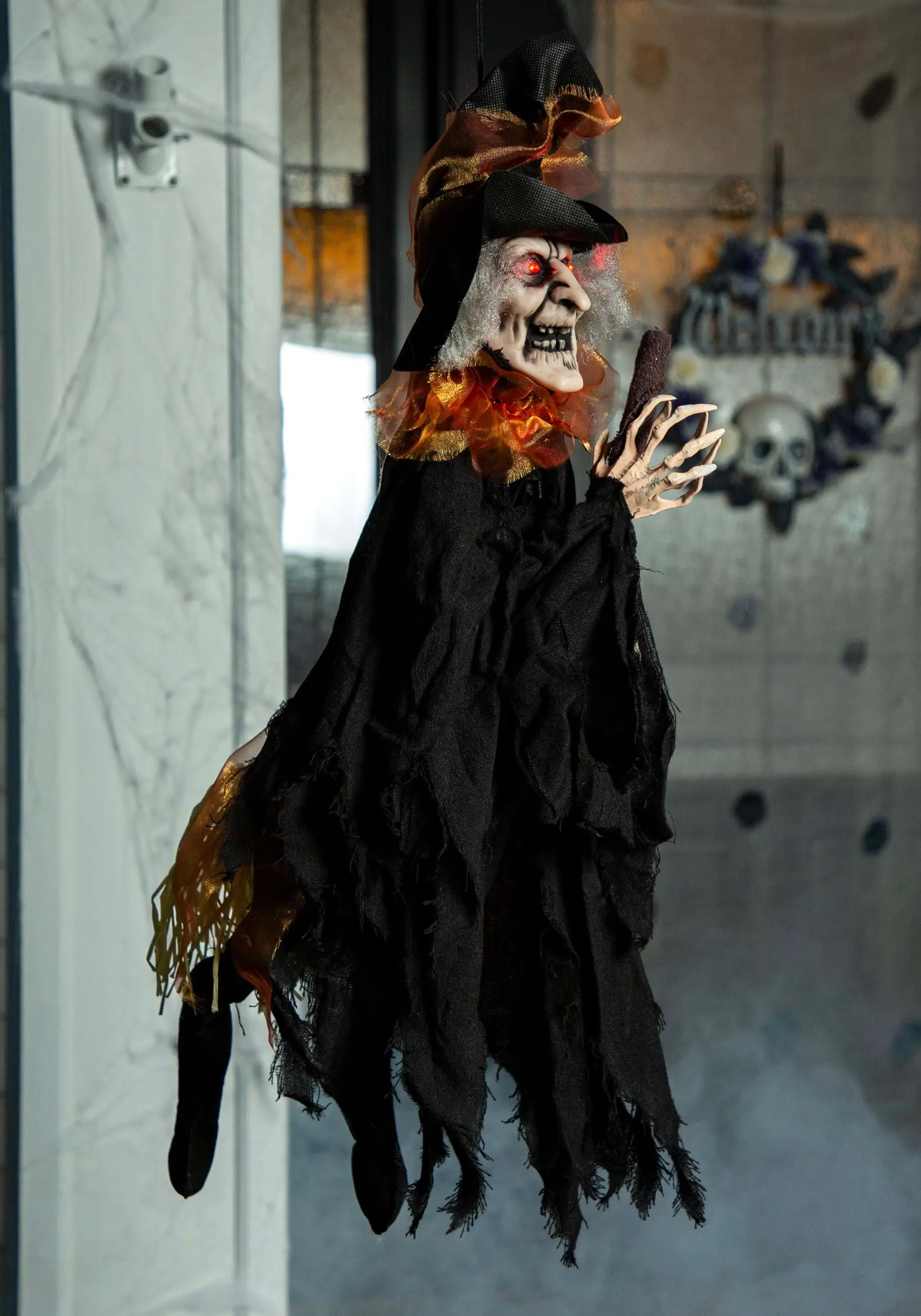 3 Foot Animated Kicking Witch Decoration 1 3 Foot Animated Kicking Witch Decoration