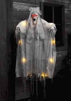 3ft Hanging Light-Up Ghost Decoration