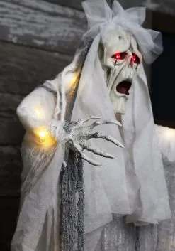 3ft Hanging Light-Up Ghost Decoration -Halloween Costumes Shop 3ft hanging light up ghost alt 3