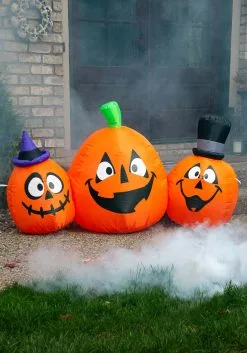 4FT Inflatable 3-Pumpkins Lawn Decoration