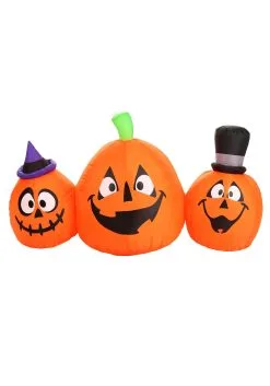 4FT Inflatable 3-Pumpkins Lawn Decoration -Halloween Costumes Shop 4ft inflatable 3 pumpkins lawn decor alt 2