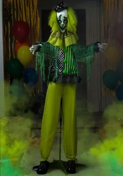 5.5ft Green Animated Clown