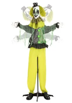 5.5ft Green Animated Clown -Halloween Costumes Shop 5 5ft animated green clown alt 4