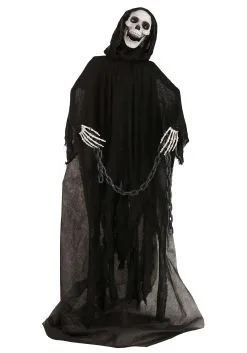 5 Ft Animated Light Up Grim Reaper Prop -Halloween Costumes Shop 5 ft animated light up reaper prop alt 4
