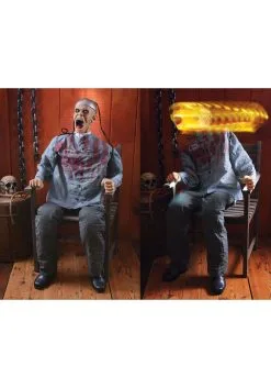 5 Ft Death Row Animated Halloween Decoration -Halloween Costumes Shop 5ft animated death row decoration alt 4