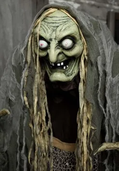 Hag The Witch 5ft Animatronic -Halloween Costumes Shop 5ft hag the witch animatronic shaking sound lig alt 3