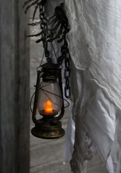 5ft Large Hanging Faceless Ghost Decoration -Halloween Costumes Shop 5ft large hanging faceless ghost w light up lante alt 2