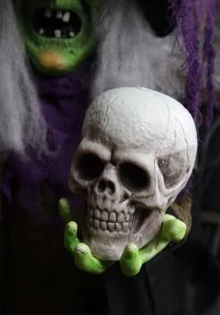 6ft Animated Hanging Witch -Halloween Costumes Shop 6ft hanging witch animatronic sound light shaki alt 3