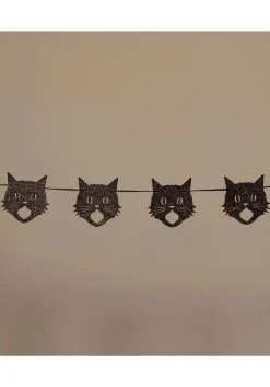 72 Inch Glittered Scaredy Cat Garland -Halloween Costumes Shop 72 glittered scaredy cat silhouette garland alt 2