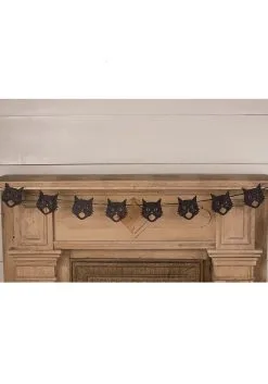 72 Inch Glittered Scaredy Cat Garland -Halloween Costumes Shop 72 glittered scaredy cat silhouette garland alt 3