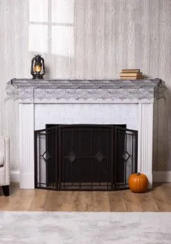 Spider Web 72 Inch Mantel Scarf