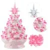 Pink Ceramic 10" Christmas Tree Decoration