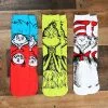 Dr. Seuss Characters Crew Sock Set Adult 3 Pairs
