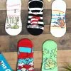 Dr. Seuss No Show Sock Set Adult 5 Pairs