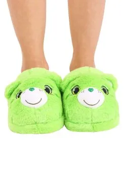 Good Luck Care Bear Slippers For Adults -Halloween Costumes Shop adults good luck care bear slippers alt 3