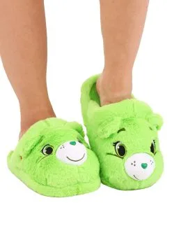 Good Luck Care Bear Slippers For Adults -Halloween Costumes Shop adults good luck care bear slippers alt 4