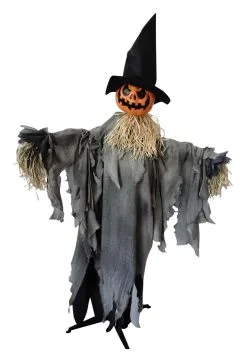 Animated 6 FT Standing Pumpkin With Hat