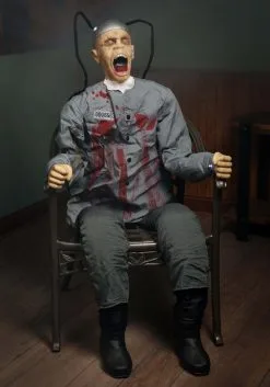5 Ft Death Row Animated Halloween Decoration