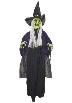 Animated Hanging Witch Prop -Halloween Costumes Shop animated hanging witch prop alt 2