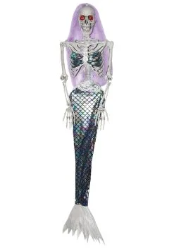 Animated Mermaid Skeleton Decoration