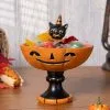 Resin Black Cat Treat Stand