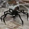 24" Furry Black Spider Prop Decoration