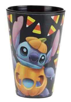 Adult Disney Stitch Jack O'Lantern Black Tumblers Set Of 4 -Halloween Costumes Shop disney stitch jack olantern black tumblers set of alt 2
