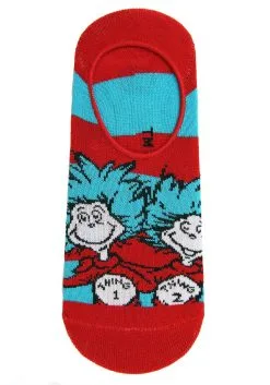Dr. Seuss No Show Sock Set Adult 5 Pairs -Halloween Costumes Shop dr seuss adult 5 pair no show sock set alt 4