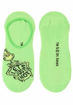 Dr. Seuss Grinch 6-Pack No-Show Socks -Halloween Costumes Shop dr seuss grinch no show socks 6 pack alt 2