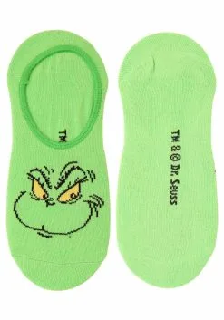 Dr. Seuss Grinch 6-Pack No-Show Socks -Halloween Costumes Shop dr seuss grinch no show socks 6 pack alt 6