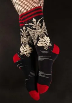 Evil AF Baphomet Socks For Adults -Halloween Costumes Shop evil af baphomet socks alt 2
