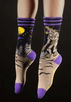 Evil Werewolf Socks -Halloween Costumes Shop evil af werewolf socks alt 2