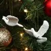 2pc Ornament Set Doves Of Friendship Resin